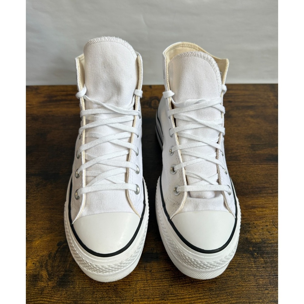 Converse Chuck Taylor All Star Platform High White Shoes 560846F Womens Size 8.5 - Picture 6 of 16